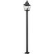 Raphael 3 Light 120.75 inch Sand Black Outdoor Post Mounted Fixture in Soft Sand Black