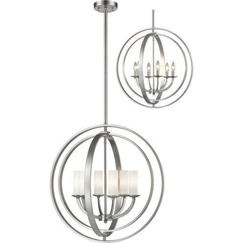 Ashling 6 Light 24.38 inch Brushed Nickel Chandelier Ceiling Light