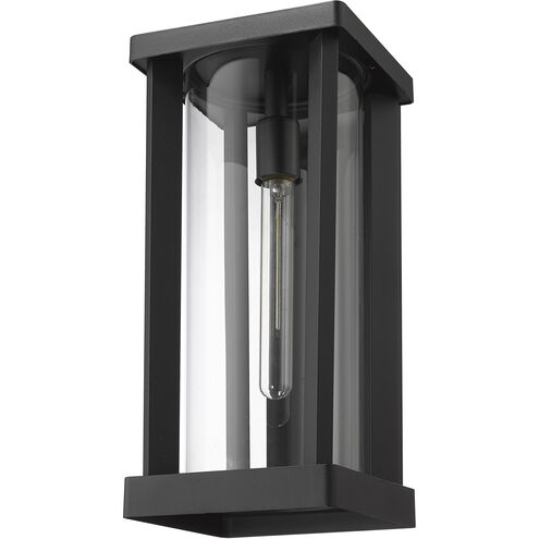 Glenwood 1 Light 16.75 inch Black Outdoor Wall Light
