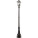 Talbot 3 Light 100 inch Oil Rubbed Bronze Outdoor Post Mounted Fixture