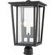 Seoul 2 Light 19.75 inch Oil Rubbed Bronze Outdoor Post Mount Fixture in 13