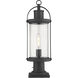 Roundhouse 1 Light 22.5 inch Black Outdoor Pier Mounted Fixture