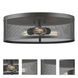 Meshsmith 3 Light 18 inch Bronze Flush Mount Ceiling Light in Bronze Steel