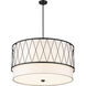 Dalton 5 Light 32 inch Matte Black Pendant Ceiling Light