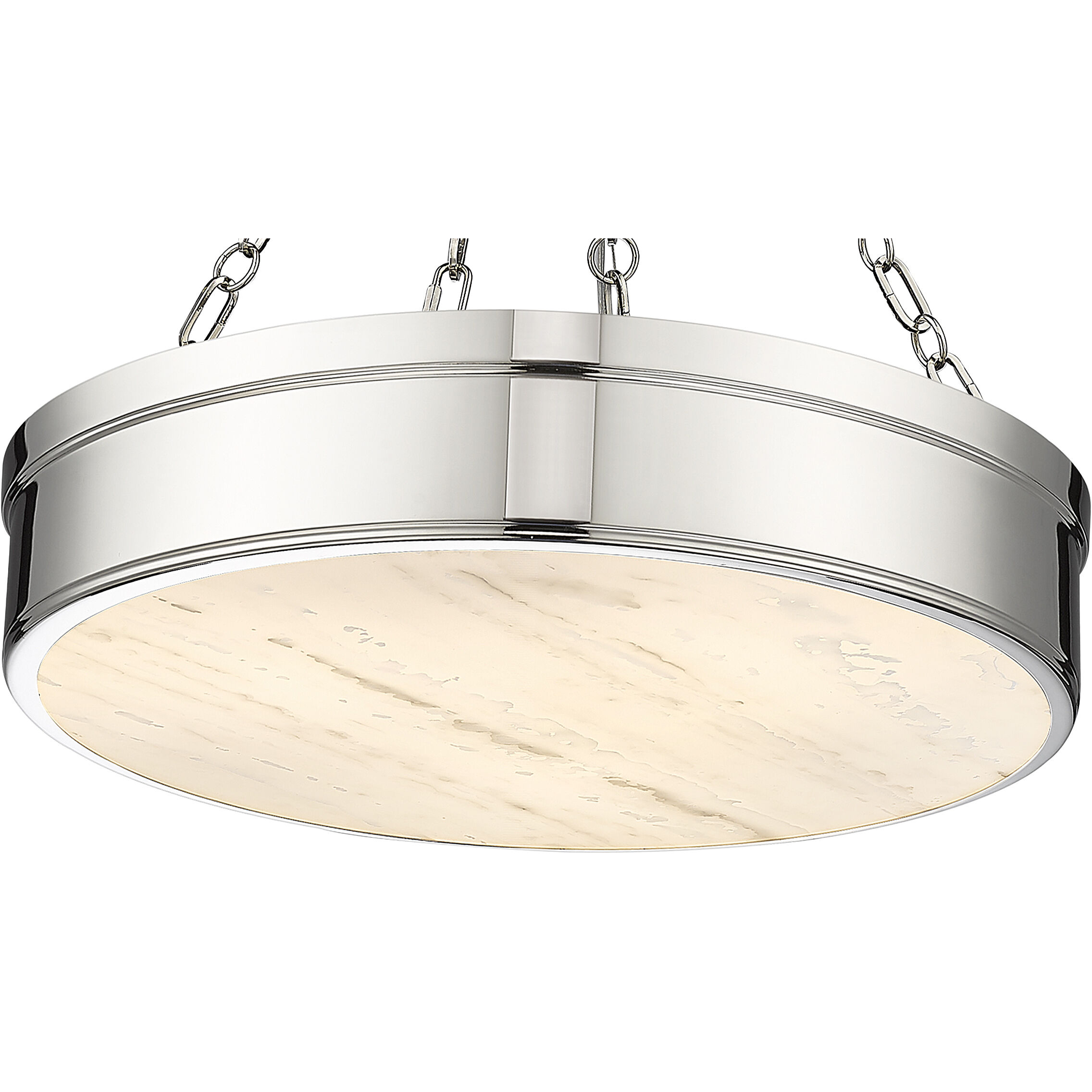 Anders LED 22 inch Polished Nickel Chandelier Ceiling Light