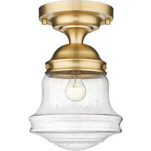 Vaughn 1 Light 11 inch Heritage Brass Flush Mount Ceiling Light