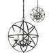 Aranya 4 Light 18.31 inch Bronze Chandelier Ceiling Light in 7.64, Matte Opal Glass