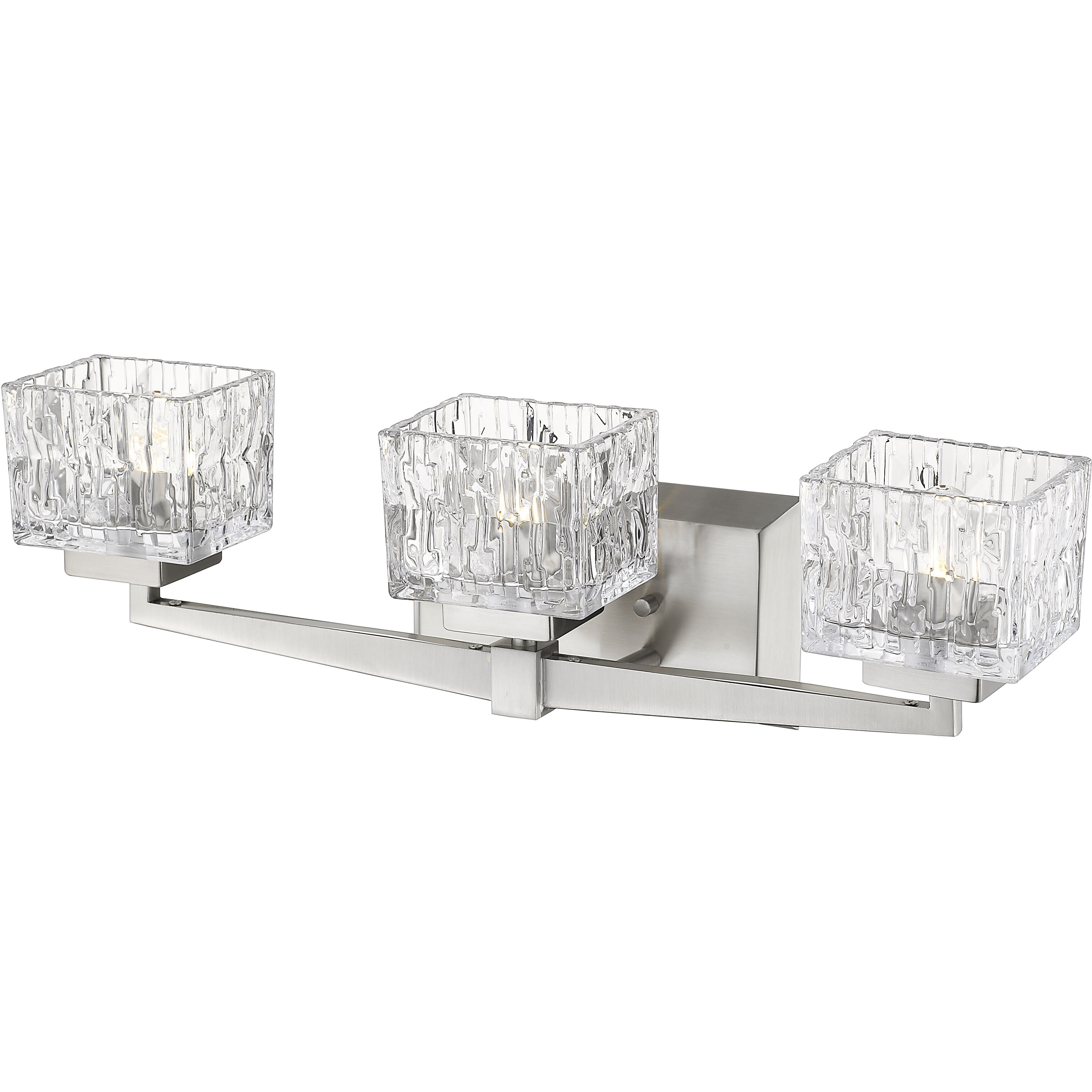 Rubicon 3 Light 22 inch Brushed Nickel Vanity Wall Light in G9