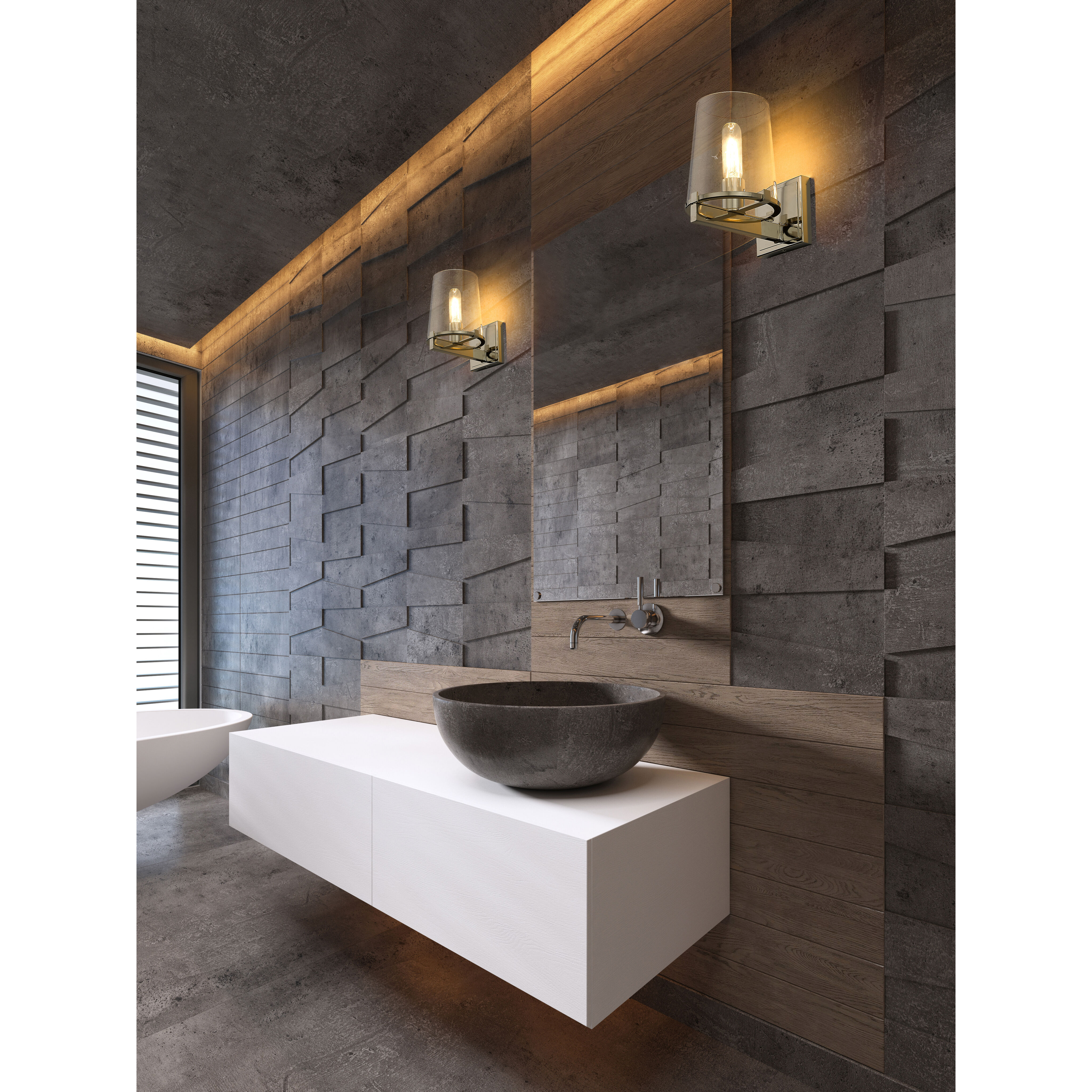 Callista 1 Light 6.5 inch Polished Nickel Wall Sconce Wall Light