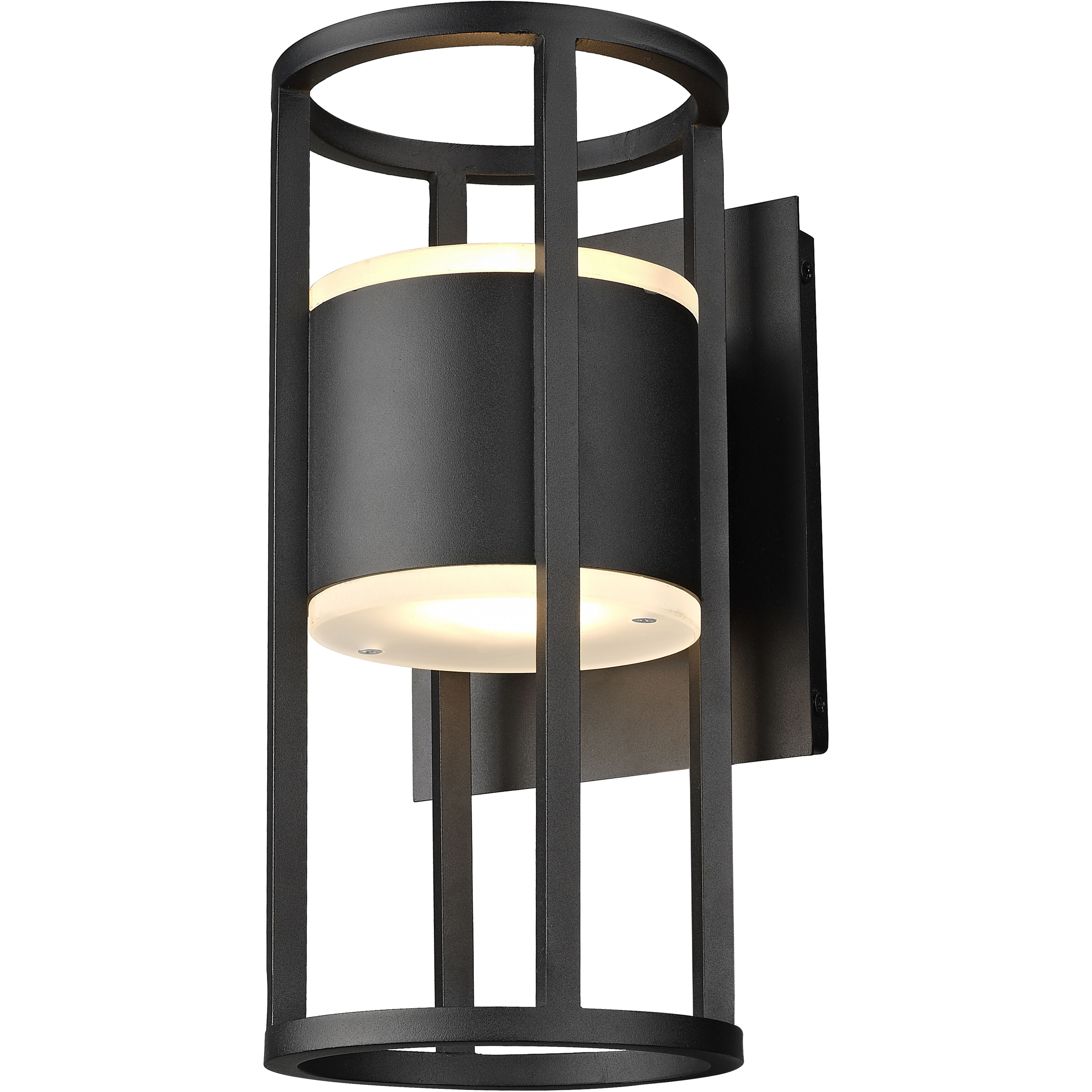 玄関先迄納品 inch 12 LED Luca 517S-BK-LED Z-Lite Black Light Wall Outdoor メンテナンス