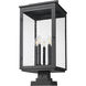 Hartwell 5 Light 27.75 inch Sand Black Outdoor Pier Mounted Fixture