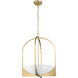 Devon 4 Light 18 inch Modern Gold Pendant Ceiling Light
