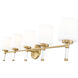 Henri 5 Light 42 inch Modern Gold Bathroom Vanity Wall Light