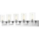 Savannah 5 Light 38.75 inch Chrome Vanity Wall Light