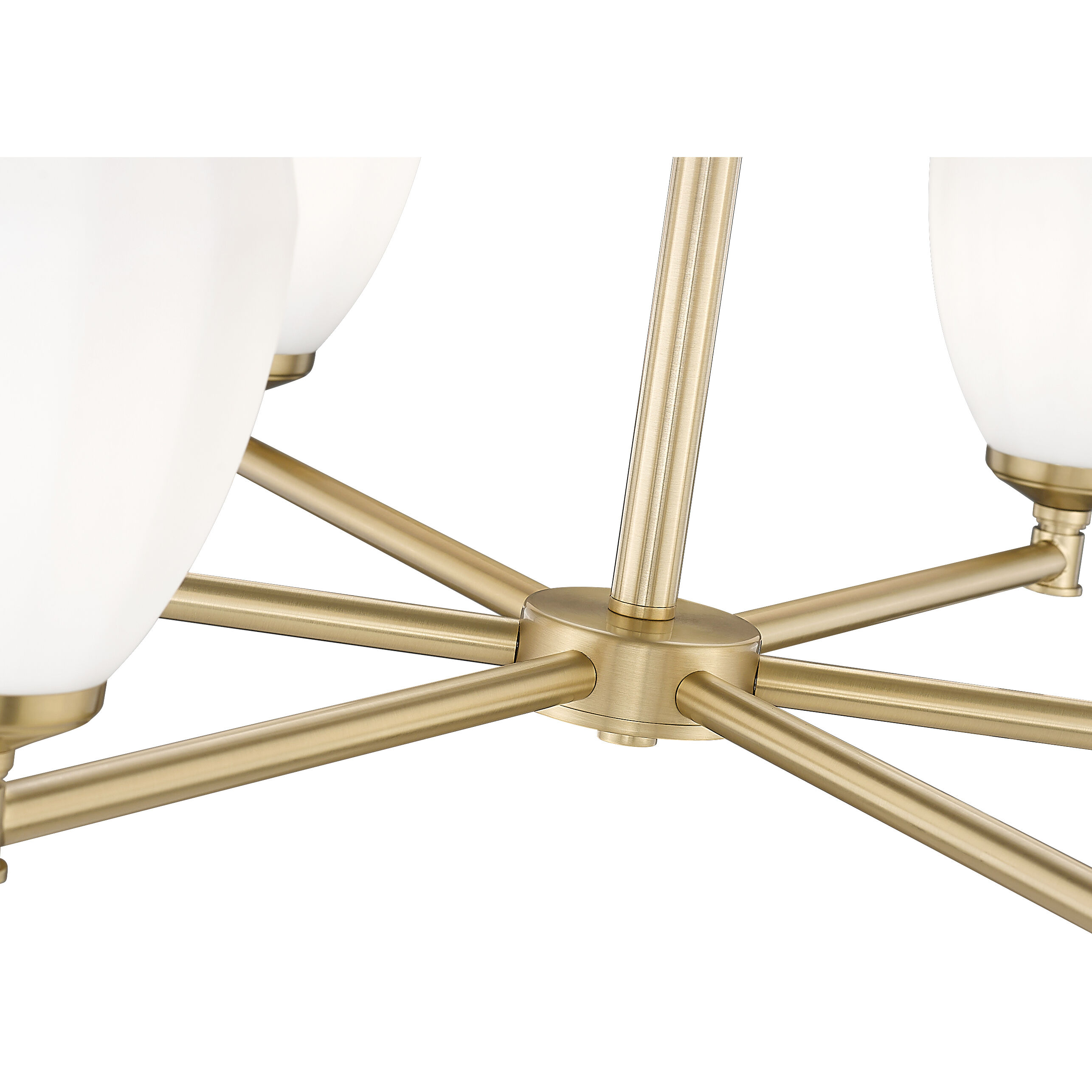 Oren 6 Light 32 inch Modern Gold Chandelier Ceiling Light