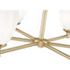 Oren 6 Light 32 inch Modern Gold Chandelier Ceiling Light
