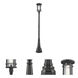 Jordan 1 Light 109.5 inch Black Outdoor Post Mounted Fixture