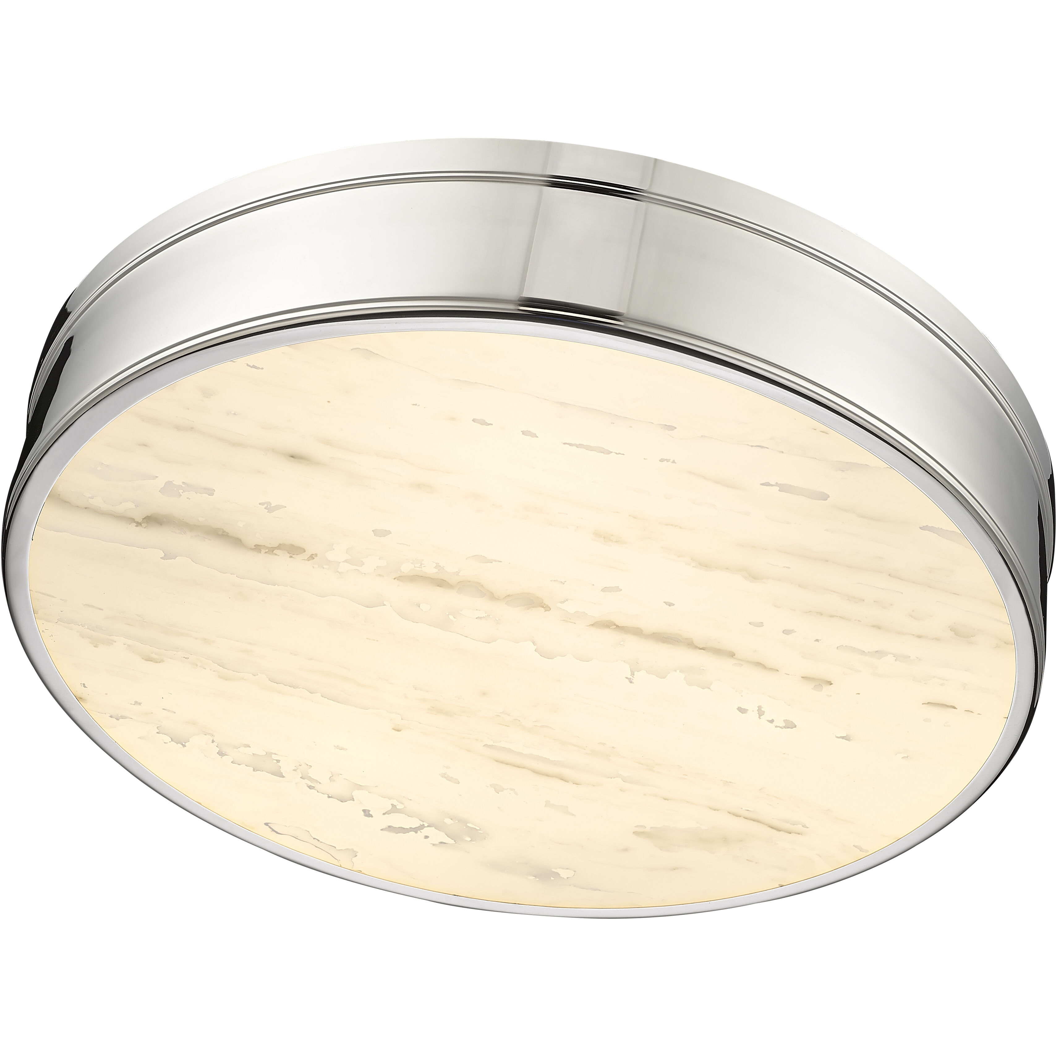 Anders LED 22 inch Polished Nickel Flush Mount Ceiling Light