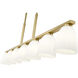 Naya Linear Chandelier Ceiling Light in Modern Gold