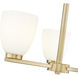 Naya 3 Light 19.25 inch Modern Gold Chandelier Ceiling Light