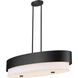 Counterpoint 5 Light 42 inch Matte Black Linear Chandelier Ceiling Light