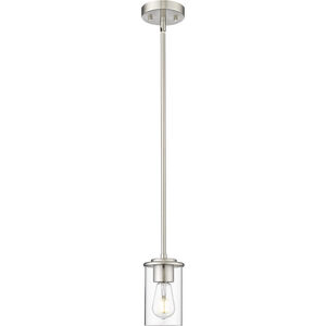 Thayer 1 Light 4.75 inch Brushed Nickel Pendant Ceiling Light