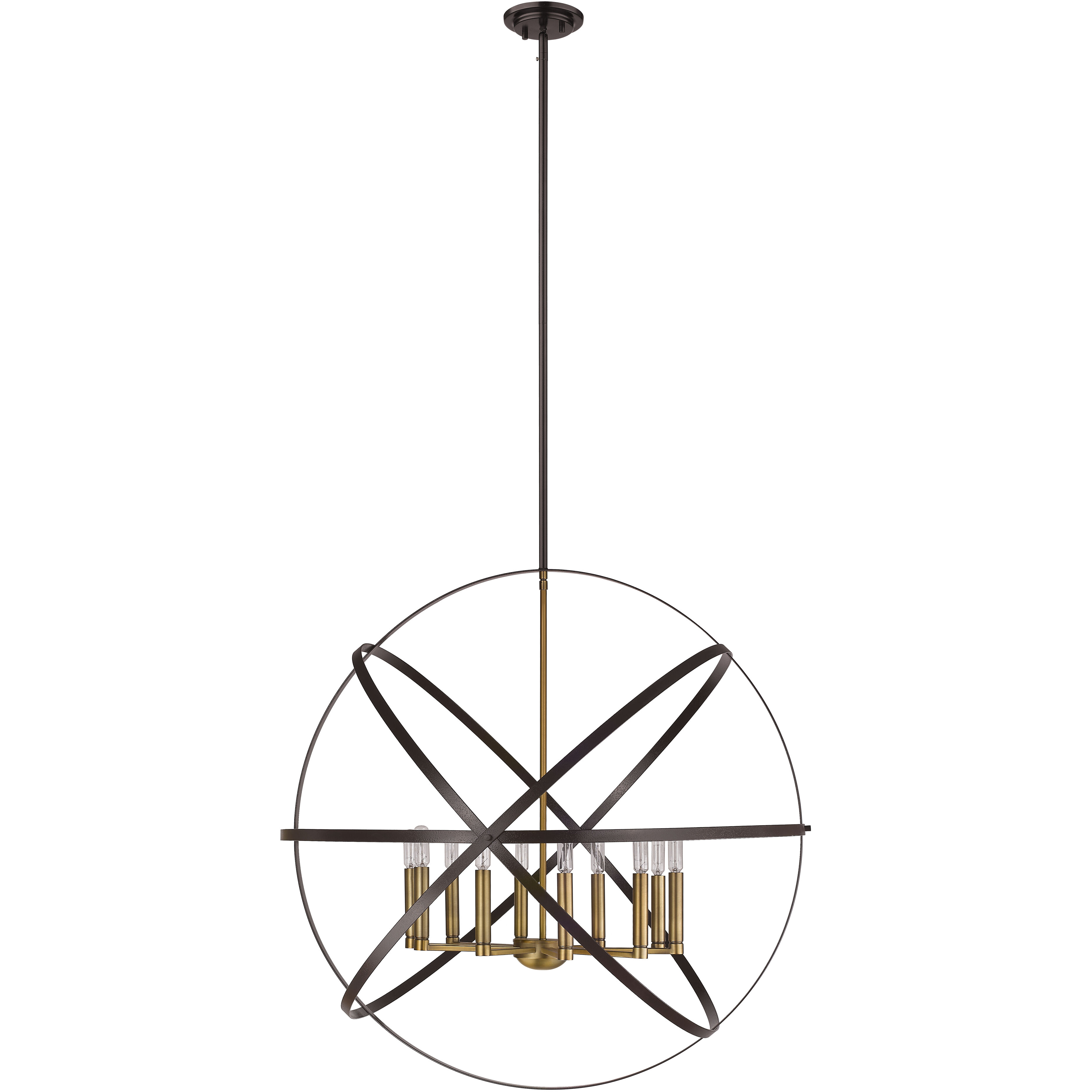 Z-Lite 463-36HBRZ-OBR Cavallo 10 Light 36 inch Hammered Z-Lite 463-36HBRZ-OBR Cavallo 10 Light 36 inch Hammered