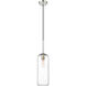 Monty 1 Light 5.25 inch Brushed Nickel Pendant Ceiling Light