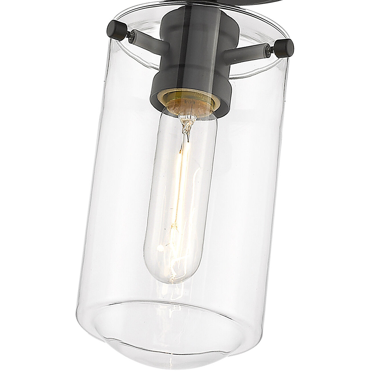 Delaney 1 Light 5 inch Matte Black Flush Mount Ceiling Light