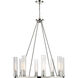 Beau 8 Light 33 inch Polished Nickel Chandelier Ceiling Light