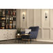 Gaultier 1 Light 4.5 inch Matte Black and Modern Gold Wall Sconce Wall Light