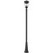 Davina 4 Light 119.25 inch Black Outdoor Post Mounted Fixture in G9