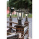 Talbot 1 Light 19 inch Oil Rubbed Bronze Outdoor Pier Mounted Fixture in Seedy Glass
