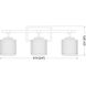 Landon 3 Light 24 inch Brushed Nickel Vanity Wall Light