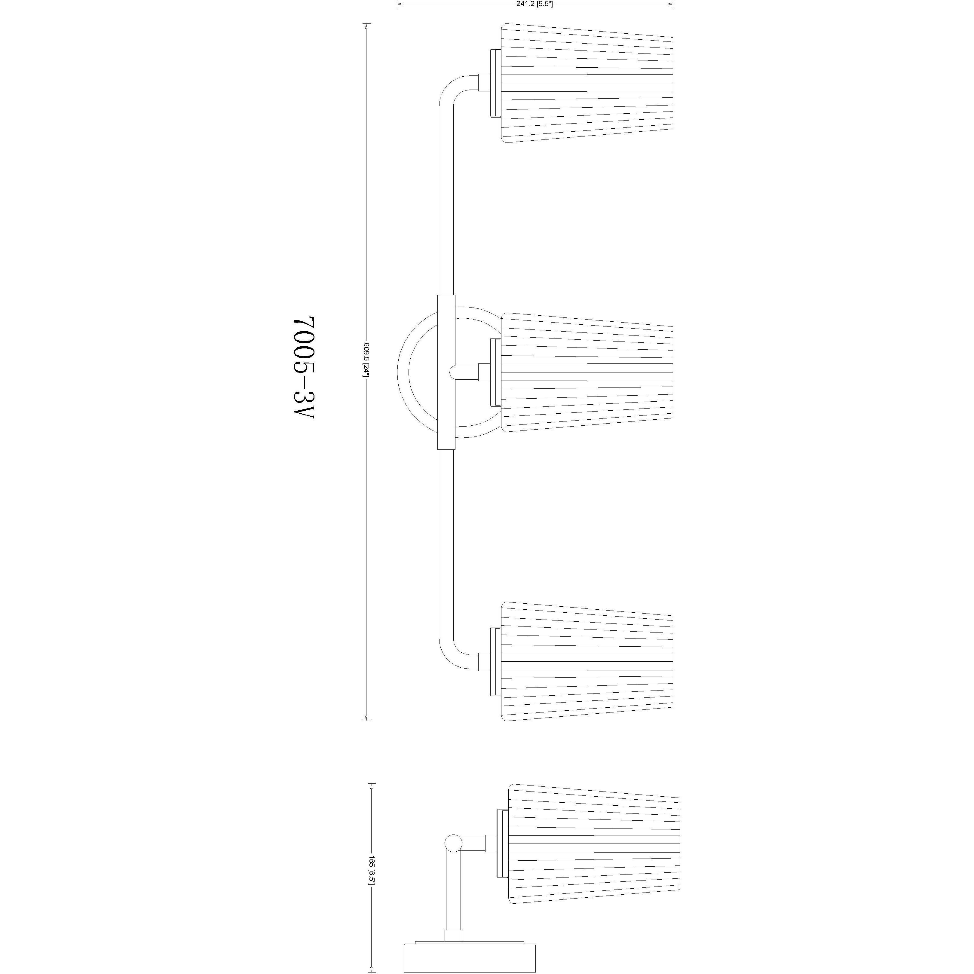 Montford 3 Light 24 inch Brushed Nickel Bath Vanity Light Wall Light