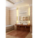 Rubicon 5 Light 36 inch Brushed Nickel Vanity Wall Light in G9