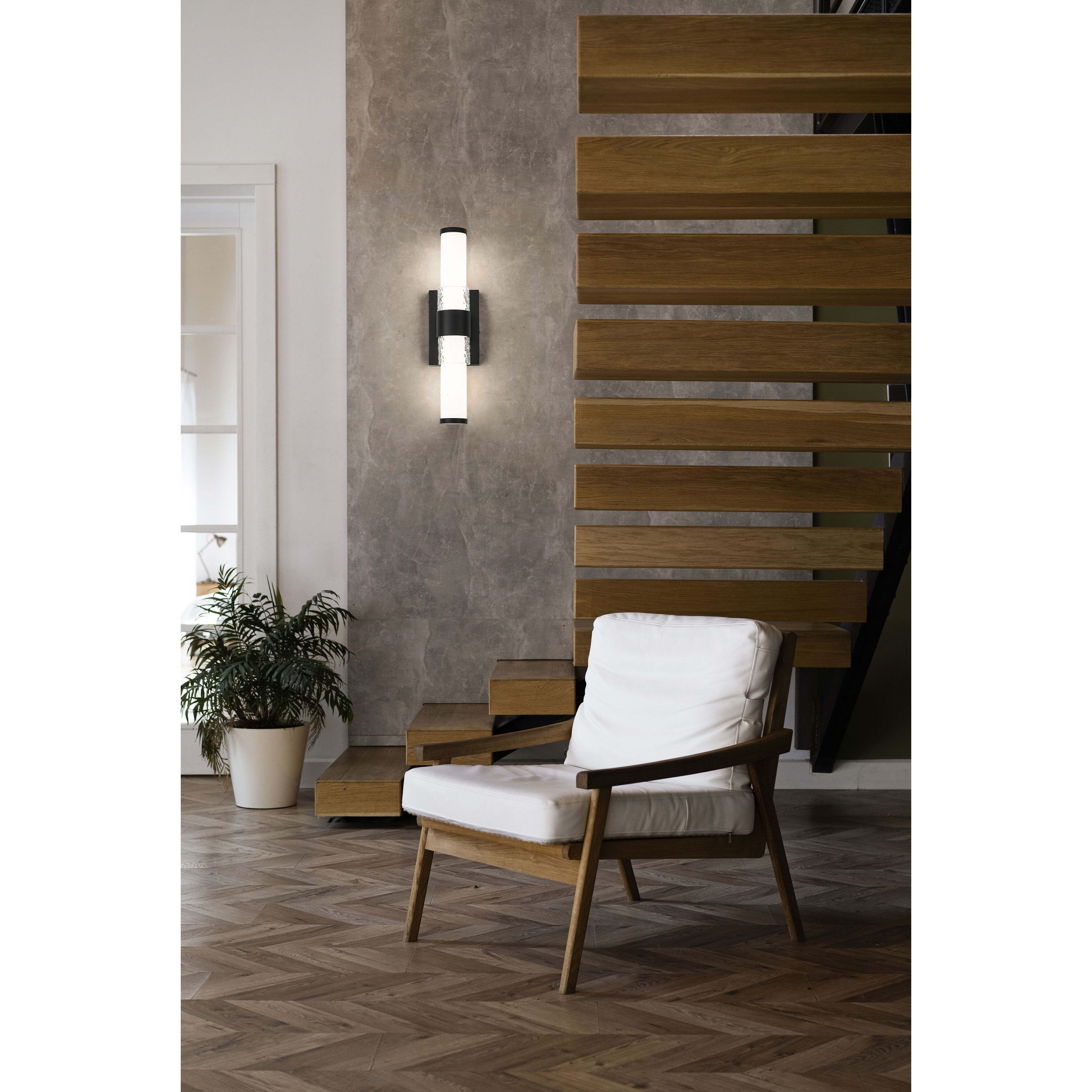 Egon LED 18 inch Matte Black Bath Vanity Light Wall Light