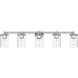 Thayer 5 Light 39 inch Chrome Vanity Wall Light