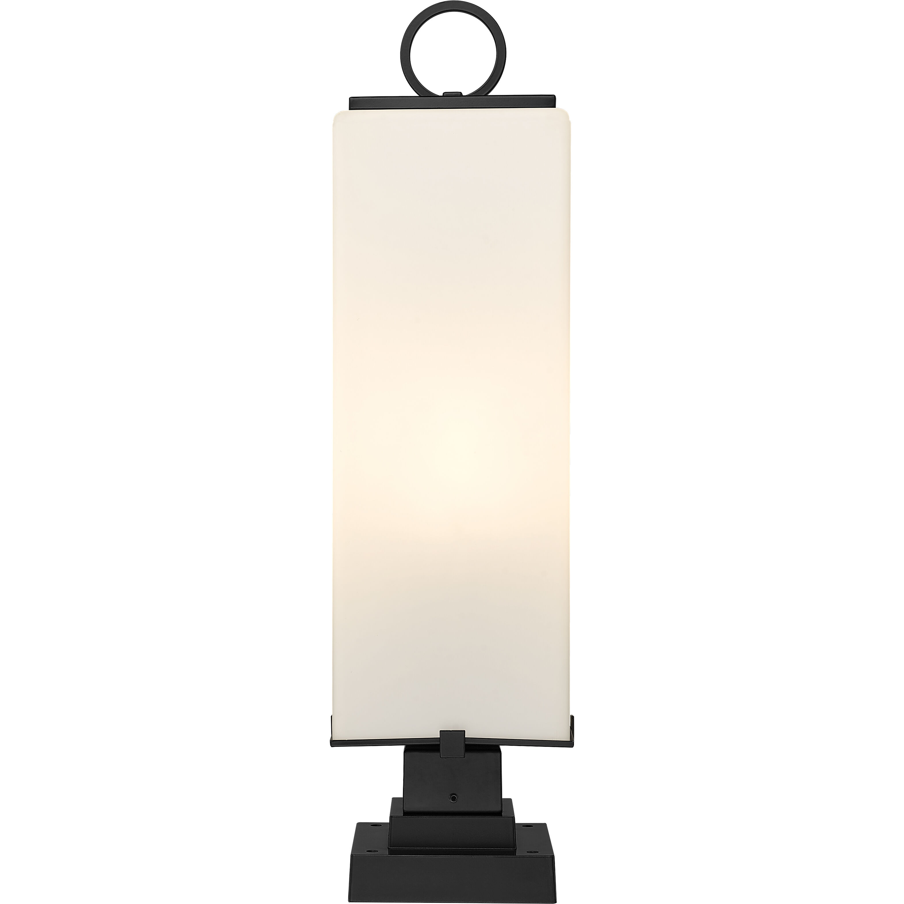 Sana 3 Light 28.25 inch Black Outdoor Pier Mounted Fixture