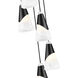 Aimie 5 Light 12 inch Matte Black Chandelier Ceiling Light