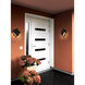 Quadrate LED 9.25 inch Black Outdoor Wall Light