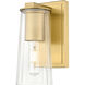 Titus 1 Light 4.5 inch Modern Gold Wall Sconce Wall Light