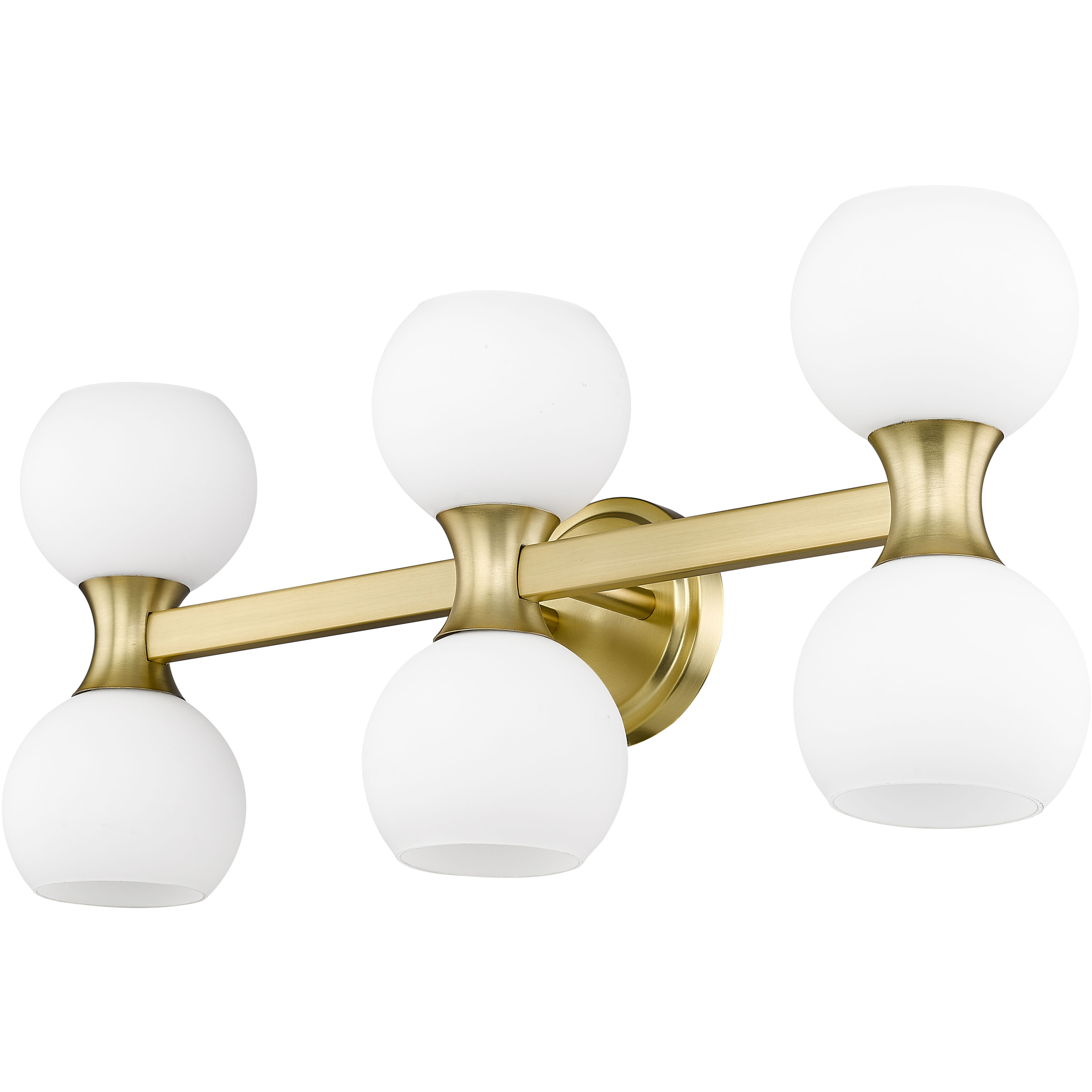 Artemis 6 Light 25 inch Modern Gold Vanity Wall Light