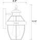 Westover 1 Light 10.5 inch Black Outdoor Wall Light
