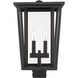 Seoul 2 Light 18.25 inch Black Outdoor Post Mount Fixture in 13