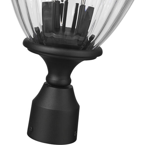 Davina 3 Light 20.25 inch Black Outdoor Post Mounted Fixture in G9
