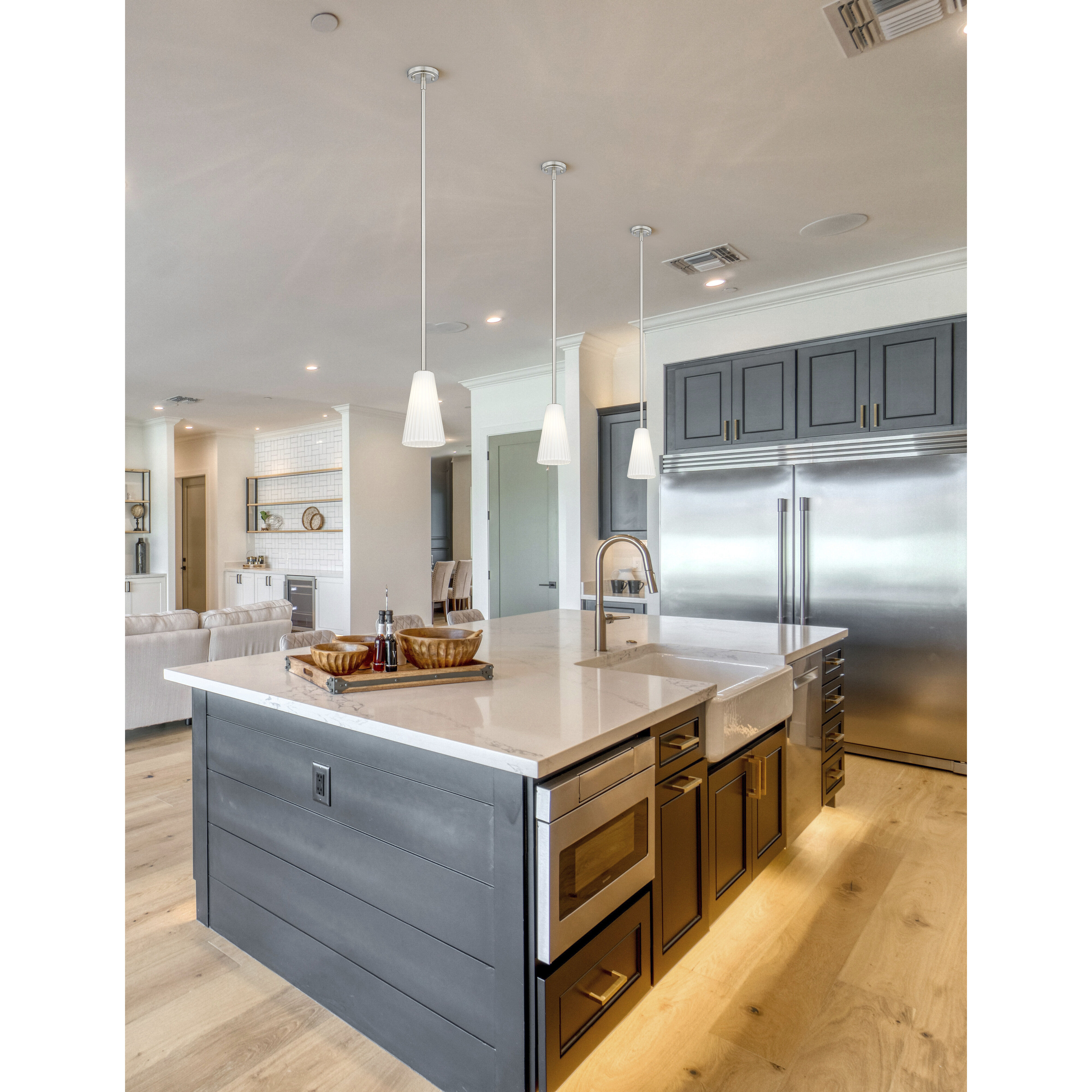 Farrell 1 Light 6 inch Brushed Nickel Pendant Ceiling Light