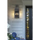 Toulouse 3 Light 26.5 inch Sand Black Outdoor Wall Light