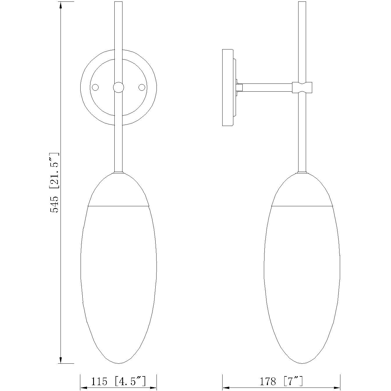 Arden 1 Light 4.5 inch Matte Black Wall Sconce Wall Light