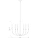 Haylie 6 Light 26 inch Matte Black and Brushed Nickel Chandelier Ceiling Light